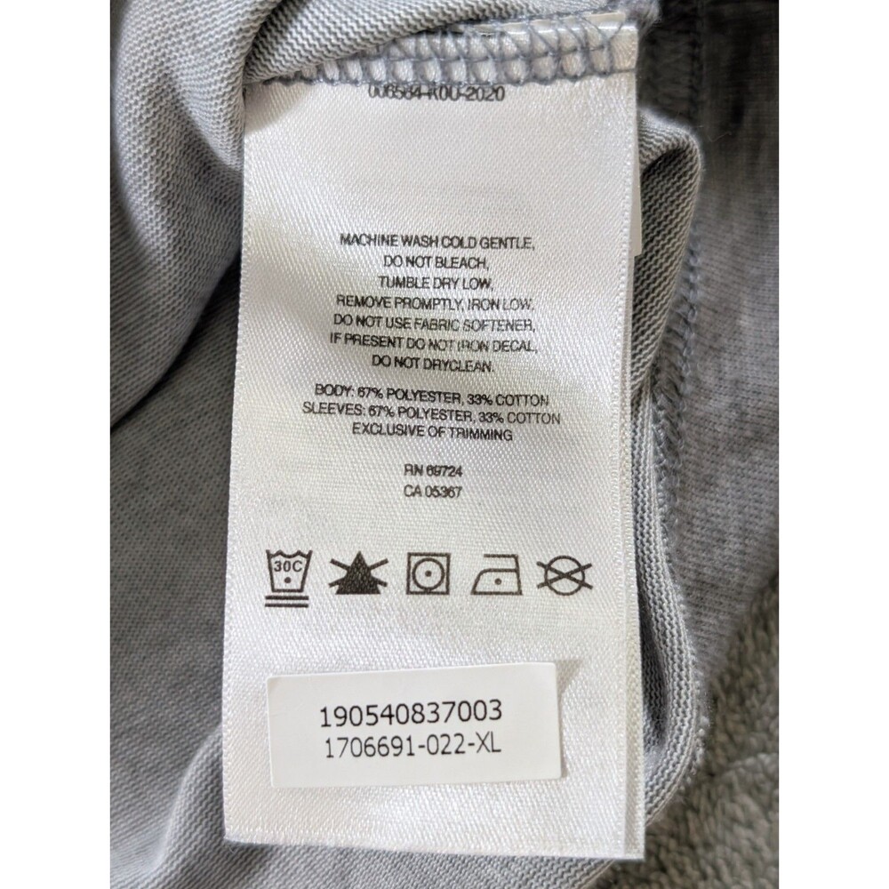 Columbia Mens XL Omni Wick Gray Raglan Long Sleeve Logo Tee 2 Tone - Picture 7 of 9
